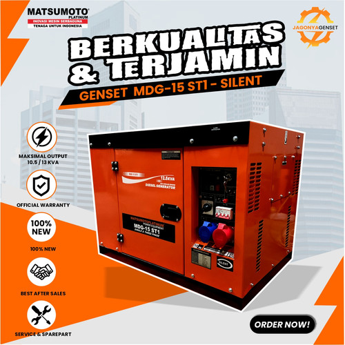 Diesel Generator Silent Mesin Genset Dual Volt 100% Tembaga