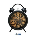Informa Jam Meja Gear 113 - Hitam Desk Clock Jam Analog Aesthetic Dekorasi Meja Hiasan Rumah Tempat Komersial