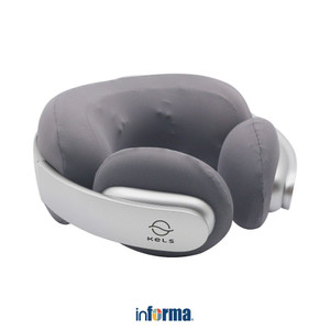 Informa Kels Bliss Bantal Pijat Leher - Abu-Abu Pillow Neck Massager Alat Pijat Leher Praktis Peralatan Kesehatan Bantal Refleksi Pijat