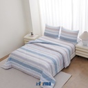 Informa 160X200X30 cm Set 6 Pcs Seprai Queen Microfiber Vanco Sprei Motif Seprai Aesthetic Seprei Sheet Set Bed Sheet Aksesoris Tempat Tidur Set Sarung Bantal Sarung Guling