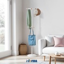 Informa 44X44X177 cm Rayden Gatungan Pakaian - Putih Stand Hanger Gantungan Baju Berdiri Clothes Organizer Standing Clothing Rack