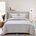 Informa 200X200 cm Set 7 Pcs Seprai Super King Katun Keenan Sprei Seprai Aesthetic Seprei Sheet Set Bed Sheet Aksesoris Tempat Tidur Set Sarung Bantal Sarung Guling