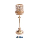 Informa 12X12X39.5 cm Hera Tempat Lilin Dekorasi A3 - Gold Candle Holder Deco Wadah Lilin Dekoratif Pajangan Dekorasi Meja Aesthetic