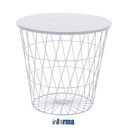 Informa Troy Meja Tamu Dengan Penyimpanan - Putih Coffee Table Meja Ruang Tamu Serbaguna Meja Sofa Lingkaran Furniture Rumah Aesthetic
