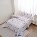 Informa 180X200 cm Set 6 Pcs Seprai King Microfiber Vilma Sprei Motif Seprai Aesthetic Seprei Sheet Set Bed Sheet Aksesoris Tempat Tidur Set Sarung Bantal Sarung Guling