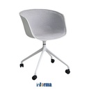 Informa Ellon Kursi Kantor Sandaran Rendah - Abu-Abu Tempat Duduk Kerja Dengan Roda Office Chair Kursi Mesh Staff Karyawan Furniture Indoor Kantor