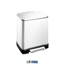 Informa Eko 20 Ltr Ecube Tempat Sampah Pedal Rectangle - Silver Tong Sampah Wadah Pembuangan Alat Kebersihan Indoor Trash Bin