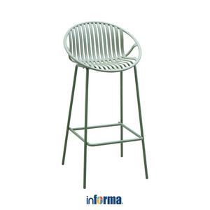Informa Frill Kursi Bar Bar Stool Kursi Kafe Bartending Dengan Sandaran Furniture Ruang Makan