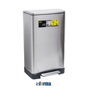 Informa Eko 30 ltr Tempat Sampah Ecube Rectangle - Silver Tong Sampah Pedal Wadah Pembuangan Alat Kebersihan Indoor Trash Bin