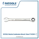 FATOOLS RCW10 Ratcheting Combination Wrench 10mm Kunci Ring Pas Ratchet Bolak Balik 12PT