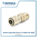 FATOOLS FT-NP-40SM Coupler Male Thread 1/2" R Air Quick Coupler 40SM