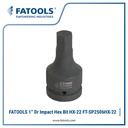 FATOOLS SP2506HX-22 1" Dr Impact Socket Hex Bit M22 Kunci L Sock Impek Angin CrMo Chrome Molybdenum