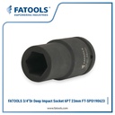 FATOOLS SPD190623 3/4" Dr Deep Impact Socket 6PT 23mm Kunci Sock Impek Angin CrMo Chrome Molybdenum Panjang