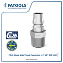 CEJN 315 Nipple Male Thread Connection NPT 1/4 Inch 11 315 5452