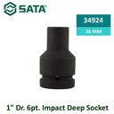 Kunci Shock Panjang 34924 6PT Impact Deep Socket 36 mm Sata Tools