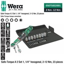 Torsi-Safe Metric Set Wera 05075832001 Safe-Torque 1/4" Hexagonal 2-12 Nm