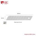 Isi cutter besar 18 mm L203 Meterial SK2 SINSEUNG Cutter Blade 18mm (10 pcs per tube)