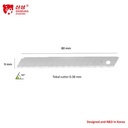 Isi cutter kecil 9 mm S103 Meterial alloyed tool steel SINSEUNG Cutter Blade 9mm (10 pcs per tube)