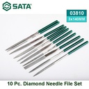 Kikir Set 10 Buah 03810 Sata Tools 10 pcs Diamond Needle File Set 3x140MM