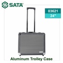 Tas Koper Perkakas Kosong 03621 Aluminum Trolley Case 24" Sata Tools