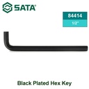 Kunci L Pendek 1/2" mm 84414 - Black Plated Hex Key 1/2" mm Sata Tools