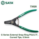 Tang Snap Ring Pliers G Series External 5", Curved Tips, 0.9mm 73020 Sata Tools