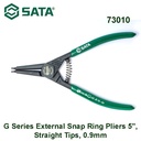 Tang Snap Ring Pliers G Series External 5", Straight Tips, 0.9mm 73010 Sata Tools