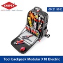 Toolkit Set Tas Ransel Perkakas KNIPEX 00 21 50 E Modular X18 Electro 22 Pcs