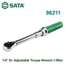 Kunci Mekanikal Torsi Momen 1/4" Torque 1-5Nm 96211 SATA TOOLS