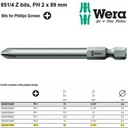 Mata Obeng Plus PH 2 x 89 mm Wera 05059775001 Philips Bits