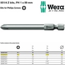 Mata Obeng Plus PH 1 x 89 mm Wera 05059760001 Philips Bits
