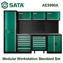 Lemari Perkakas, Trolley Perkakas, Ruang Bengkel AE5990A Modular Workstation Standard Set Sata Tools