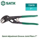 Tang Burung/Quick Adjustment Groove Joint Pliers 7 Inch 72419 Sata Tools