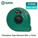 Meteran 50 Meter x 13 mm Sata 91363B Fiberglass Tape Measure 50m x 13mm Sata Tools