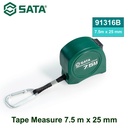 Meteran 7.5 Meter x 25 mm Standar Japan Sata 91316B JIS 1 Tape Measure 7.5m x 25mm Sata Tools