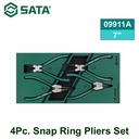 Tang Snap Ring 7" Set 4 buah 09911A 4 pcs Snap Ring Pliers Set Sata Tools