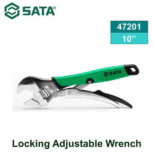 Kunci Inggris 250 mm 47214 10" Locking Adjustable Wrench Sata Tools