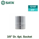 Kunci Sok 3/8" Dr. 6pt  ukuran 5/8" Inci Sata Tools 12107 3/8" Drive 6 point Socket 5/8"