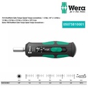 Obeng Torsi 1-3 Nm 05075810001 Wera 7510 Kraftform Safe-Torque 1-3 Nm Speed Torque screwdriver