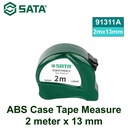 Meteran 2 meter  x 13 mm 91311A Abs Case Tape Measure 2 m x 13 mm Sata Tools