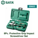 Pelindung Pegangan Obeng Dampak 09603 8 Pcs Protective Grip Impact Screwdriver Set Sata Tools