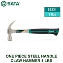 Palu Tanpa Sambung 92331 1 Pc Steel Handle Claw Hammer 1 Lb Sata Tools