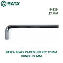 Kunci L Pendek 27 mm 84329 - Black Plated Hex Key 27 mm Sata Tools