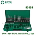 Mata Bor Tap Set 50455 - 37 Pc. Hss Tap & Twist Drill Set Sata Tools