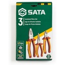 TANG INSULATED SET LISTRIK VDE 09261 - 3 PCS INSULATED PLIERS SET SATA TOOLS