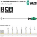 Obeng Minus 1.0 x 5.5 x 300 mm S/D for Slotted Screws Wera 05008060001