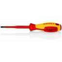 Obeng Plus/Minus Pozidriv VDE PH/S 1x80mm 98 25 01 SLS KNIPEX Slim Screwdriver
