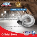 Aluminium Selang Flexible Ducting Semi Rigid 3 Inch Panjang 3 Meter