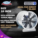 Axial Fan Direct Drive 18" 2.2KW/3PHASE/2800RPM CKE Galvanis Blower