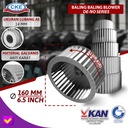 Blade Blower 6.5" Baling Blower Centrifugal Impeller Fan Sirocco Kiri